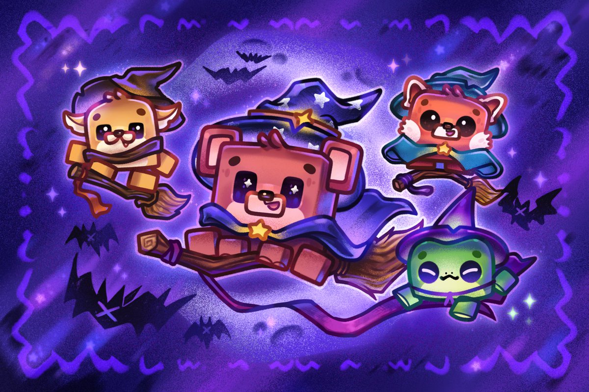 Magical animal wizard gang ! 🪄🔮 ✨
รวมตัวพ่อมดน้อยพร้อมเสกให้คุณมารัก ณ บัดนี้ 

#Halloween2025 #StarFalls #Bluzstar