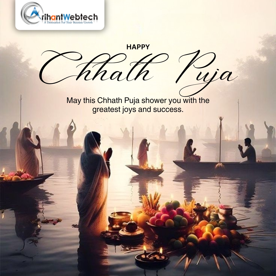 arihantwebtech's tweet image. 🌞 Happy Chhath Puja! 🙏
May the divine energy of the Sun God bless your life with peace, prosperity, and success.
Let’s celebrate the spirit of devotion and gratitude on this auspicious day. 🌼

Warm wishes from Arihant Webtech

#ChhathPuja #ArihantWebtech #FestivalOfFaith