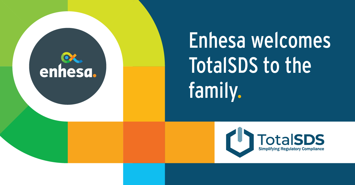 chemicalwatch's tweet photo. Today, @Enhesa announced the acquisition of TotalSDS, provider of Safety Data Sheet (SDS) authoring software, creating an end-to-end global chemical compliance solution. Read the press release: https://t.co/vURGakA75U https://t.co/dm8PFoYQ7J