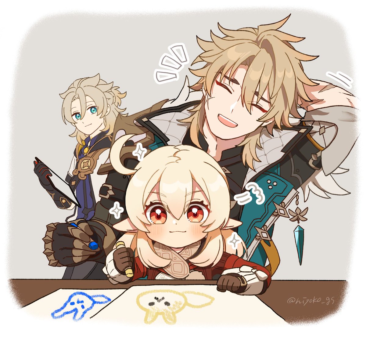 集合場所掲示板のやつ、前に一緒に絵描いて遊んだことがあるってことかな～🍀