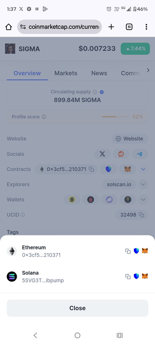 micky_sol0's tweet photo. 🚀 $SIGMA IS BUILT DIFFERENT! 💥

Available on both $ETH &amp; $SOL chains, giving you double the firepower ⚡
You can buy from either network — your choice, your gain 💎

When $ETH &amp; $SOL start pumping together…🚀😎🚨
$SIGMA will go full SKYROCKET MODE https://t.co/1QfTNxTjGj