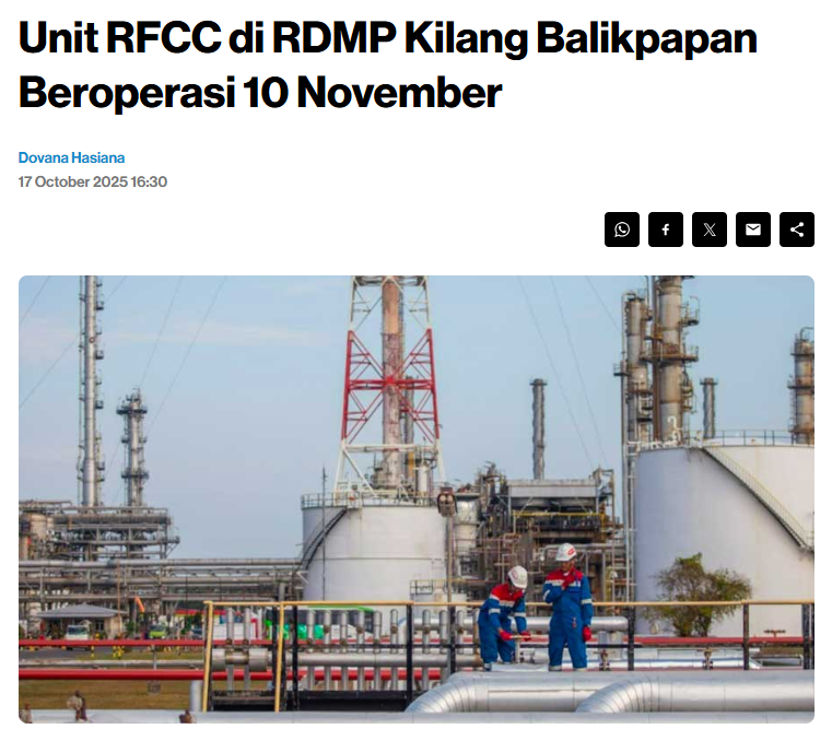 Kilang Pertamina Internasional (KPI) memastikan proyek RFCC Balikpapan berjalan sesuai jadwal dan standar keselamatan tertinggi.
Ini bukan sekadar proyek fisik, tapi investasi strategis untuk menjaga ketahanan energi nasional di masa depan.