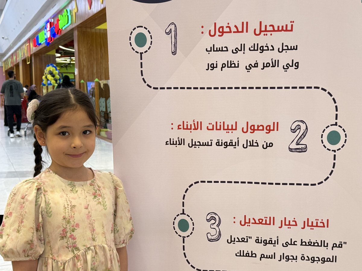 MOE_MDI's tweet photo. تحت شعار #مستقبلي_في_روضتي وفي أسبوعها الثالث تواصل إدارة الطفولة المبكرة بـ #تعليم_المدينة_المنورة تنفيذ الحملة التوعوية المجتمعية بمرحلة #رياض_الأطفال، في مجمع #العالية_مول، بهدف توعية أولياء الأمور والمجتمع المحلي بأهمية مرحلة رياض الأطفال، والتعريف بالروضات التي يتوفر بها التسجيل، وبالخدمات التعليمية المقدمة للأطفال.
#وزارة_التعليم