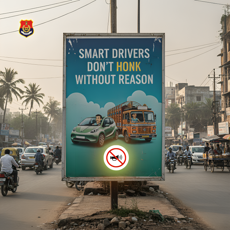cpamritsar's tweet photo. Don’t honk without a reason. Honking doesn’t end the traffic jam or make the signal turn green any faster. It only creates noise and stress for the people around you. Drive patiently, respect others on the road, and drop the habit of honking for no reason.
#AvoidHonking
#DriveCalm