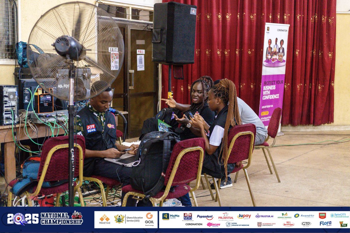 BFCollins_'s tweet photo. On duty at #NSMQ2025, telling stories that celebrate intellect, teamwork, and the spirit of competition.

#NSMQOnJoy https://t.co/PWSWgAlhKw
