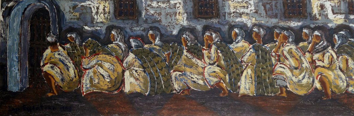 Inji Efflatoun in Prison (1959–1963): Painting the Unrenewable. Femmes Accroupies/The Queue 1960
post.moma.org/inji-efflatoun…