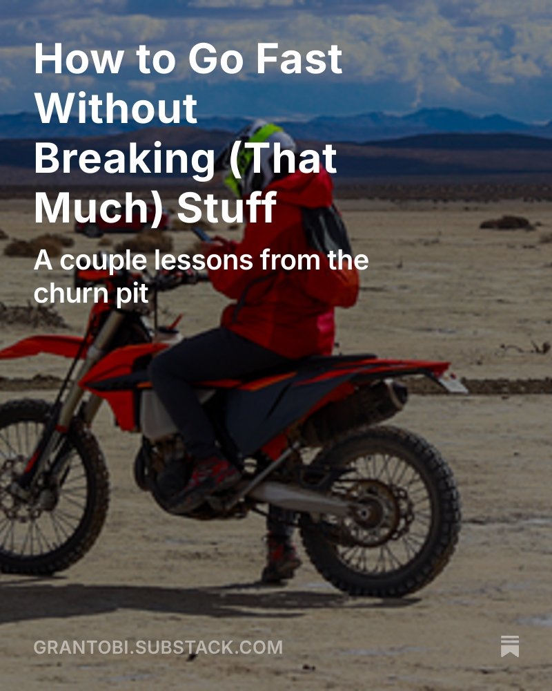 GrantObi's tweet image. A while ago I said I would write something up about my engineering philosophy I developed at SpaceX.

Well, I finally did it. I am glossing over some details just to get the bigger points down, looking forward to robust conversation.

Anyway, enjoy: open.substack.com/pub/grantobi/p…