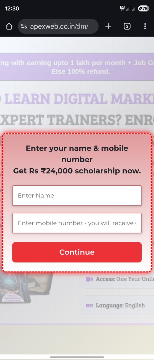 Apexsuresh's tweet image. Click here and get instant discount on Apex Digital Marketing course. 

 Click here : jobxrobot.com/anknnqp3hj