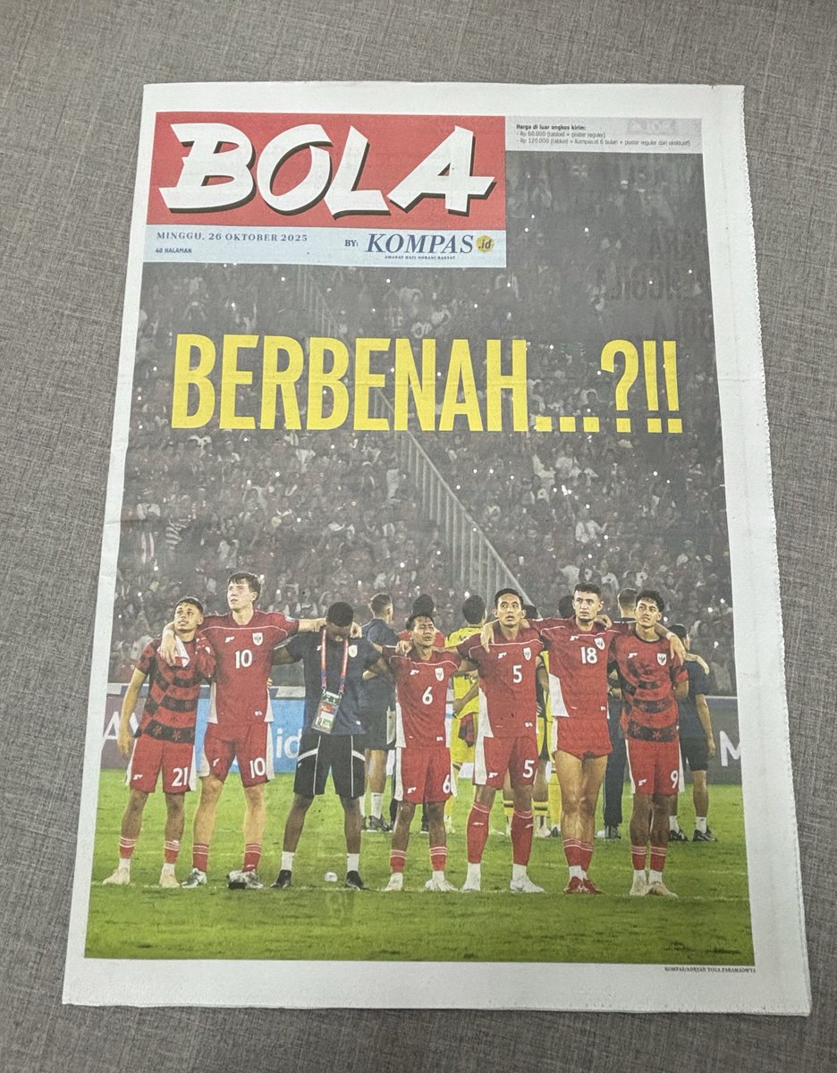 Edisi khusus BOLA by Kompas. Yang sempat PO kemarin, selamat membaca yaa. Semoga bisa melepas nostalgia...