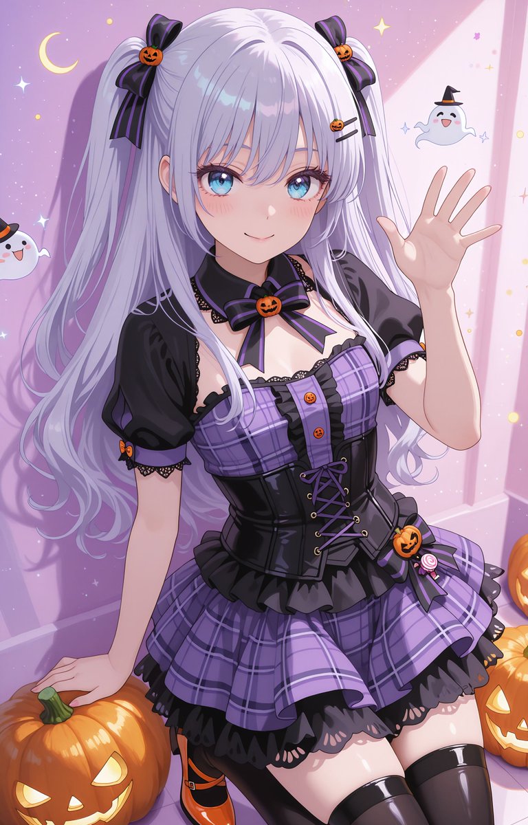 鳴瀬しろは
「月曜日お疲れ様でした✋
　　ハロウィンまで
　　　　あと、４日🎃👻」

🐶今日は、ツインテールな
　　しろはでーっす✨
　　ハロウィンver

良い夜を～🌙✨