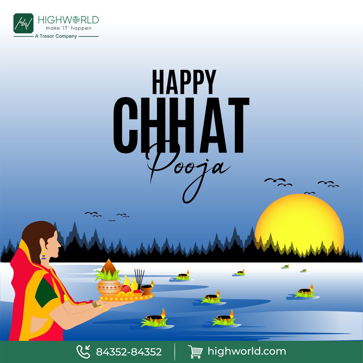 HighWorld_com's tweet photo. May the divine rays of the Sun bring peace, prosperity, and positivity to your life.
Happy Chhath Puja! 🌅🪔

#ChhathPuja #HighWorld #Tresor #Wishes #Festival https://t.co/KDcmxbAzoD