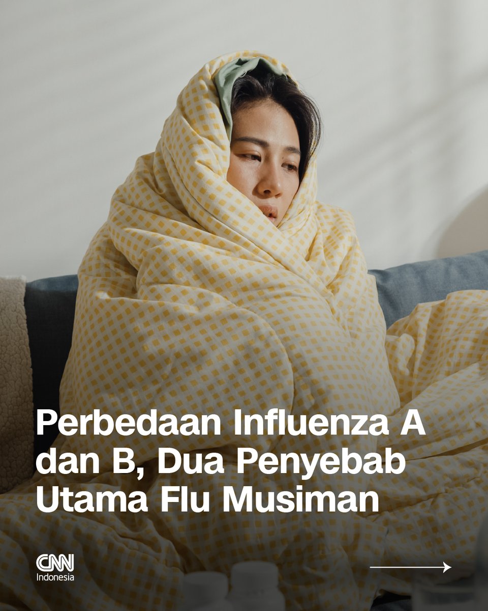 Flu musiman disebabkan oleh dua jenis virus utama: Influenza A dan B. Keduanya sering dianggap sama, padahal punya perbedaan yang penting.

Yuk kenali perbedaannya lewat #utas ini, pembaca #CNNIndonesia!