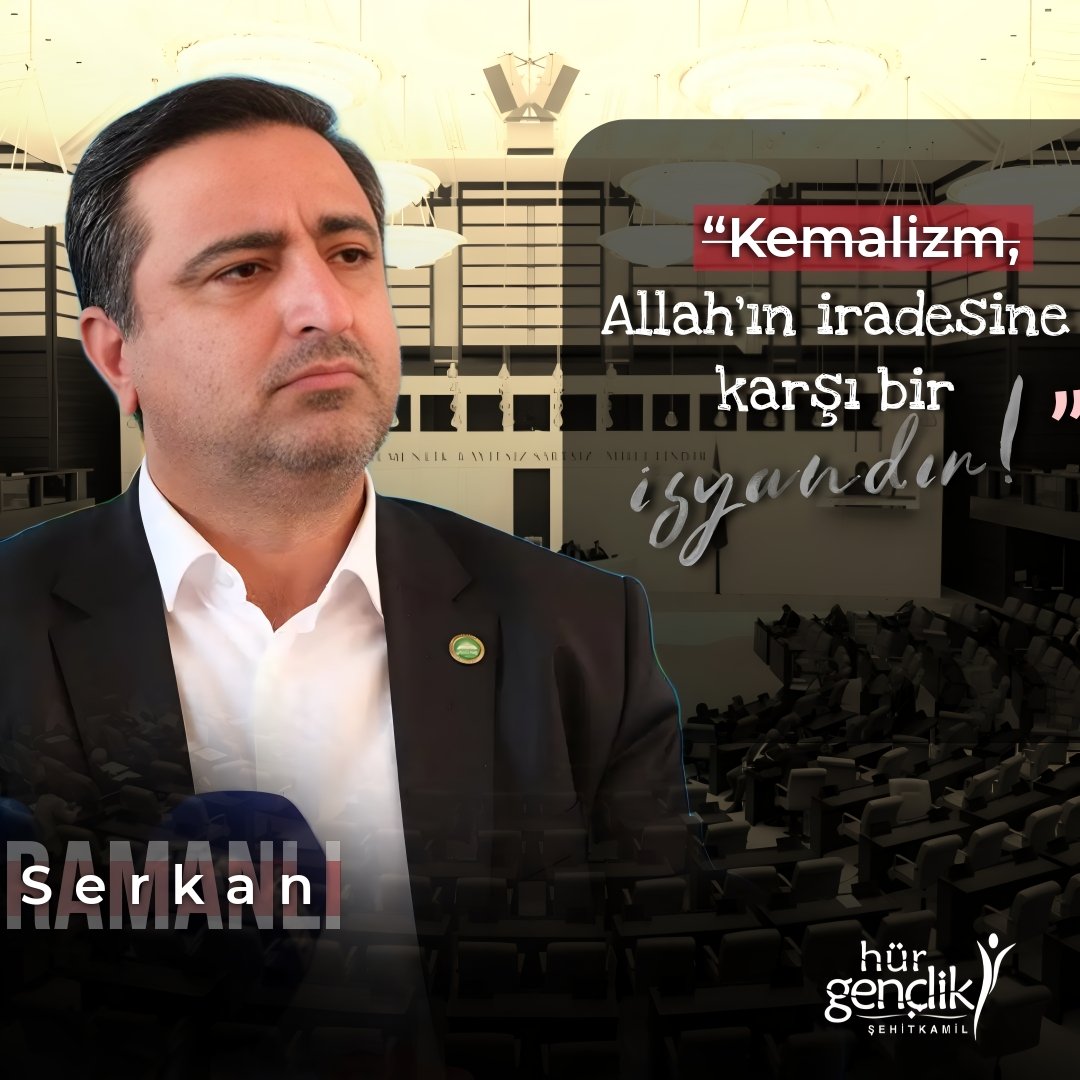 Hurgencshtkamil's tweet photo. “Kemalizm, Allah'ın iradesine karşı bir isyandır!” https://t.co/Tuk1E78XMl