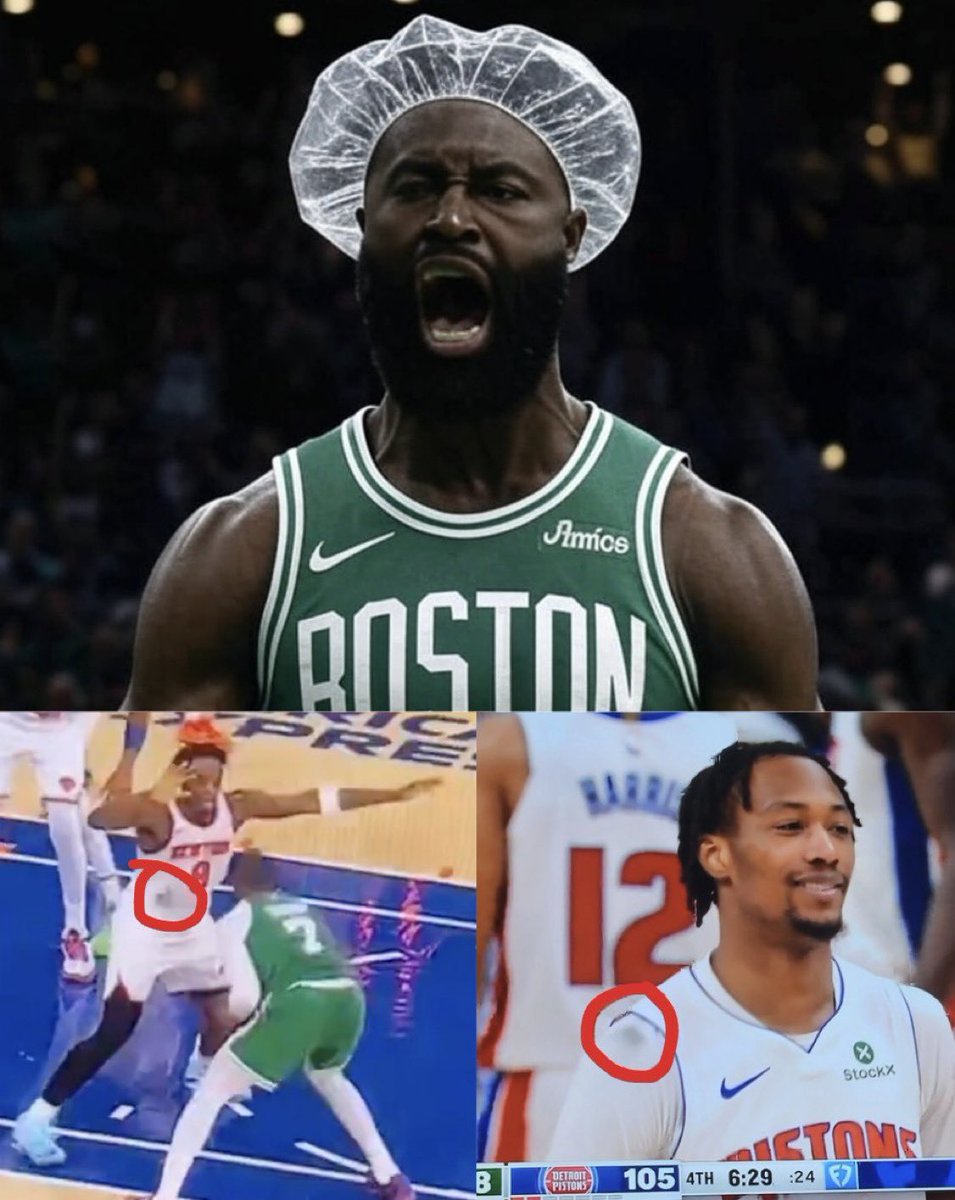 The NBA is ordering Jaylen Brown to wear a shower cap after two incidents of spray painting an opponent with his hairline.