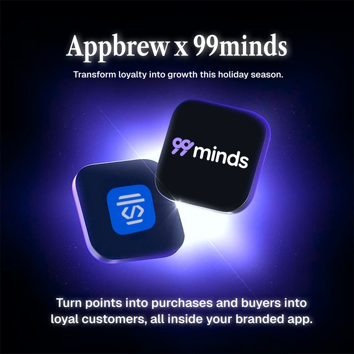 What if your loyalty program lived where your customers actually are?

<a href="/AppbrewInc/">Appbrew</a> ✕ <a href="/99minds_io/">99minds</a> made it happen.   

We teamed up with <a href="/99minds_io/">99minds</a> to bring rewards, gift cards, and loyalty directly into your branded app.

Plus 60 days #Appbrew free trial for 99minds users.