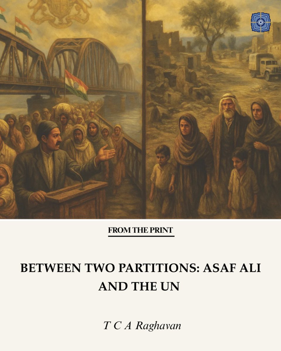 IndiasWorld_mag's tweet image. Cultivating Europe Vol.1 Issue 5: Between Two Partitions: Asaf Ali and the UN by @tca_raghavan

TCA Raghavan in this article, revisits the little-known story of Asaf Ali, India’s first ambassador and delegate to the UN Special Session on Palestine in 1947, who found himself…