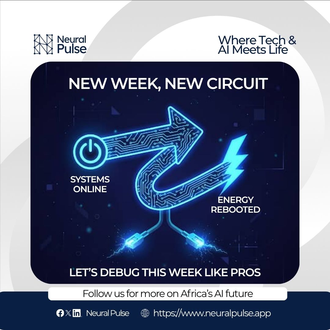 neural_pulse_ai's tweet image. New week, new circuit.

Systems online. Energy rebooted.
Let’s debug, deploy, and ship our best selves again.

Every Monday’s just a soft reboot
Optimize. Execute. Evolve.
