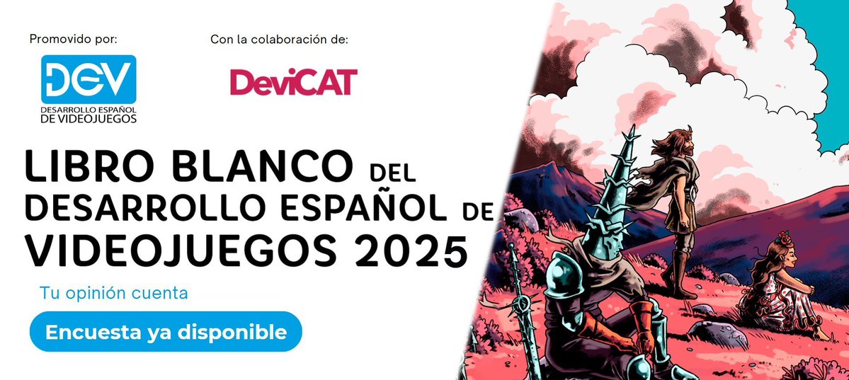 dev_es's tweet image. 🔵 ¿Eres un estudio o autónomo del sector de los #videojuegos?
El #LibroBlancoDEV es la guía clave que ayuda a entender el sector en España. Tus datos son esenciales para mejorar políticas, ayudas y proyectos.
ES: ls5.gabinetceres.com/index.php/6852…
CAT: ls5.gabinetceres.com/index.php/6852…