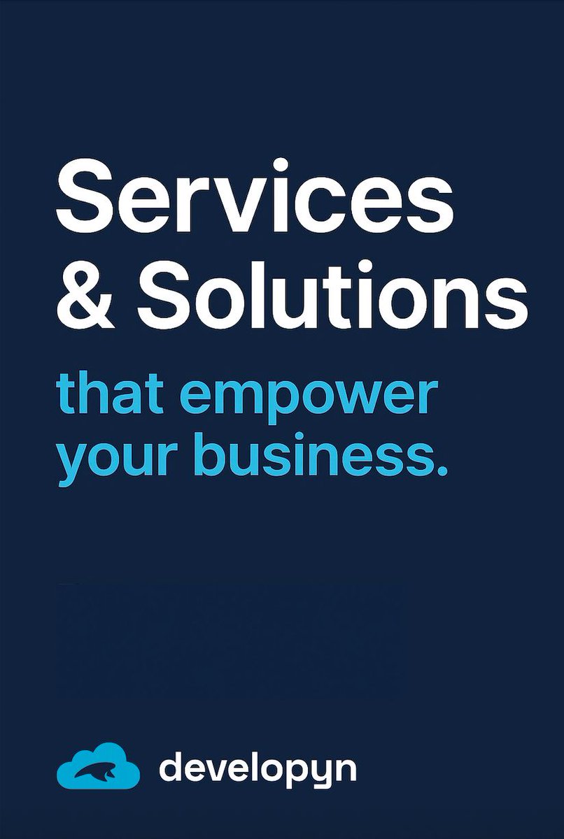 developyn's tweet image. 🚀 Empower your business with Developyn.
From full-stack dev to bespoke software, mobile apps, and booking systems, we build digital solutions that drive results. Learn more: developyn.com/services
#DigitalTransformation #Tech #Developyn