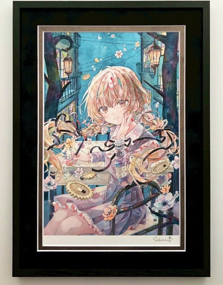 ① 優子鈴 直筆サイン入り 色紙 優子鈴「サイン入り色紙」《彩