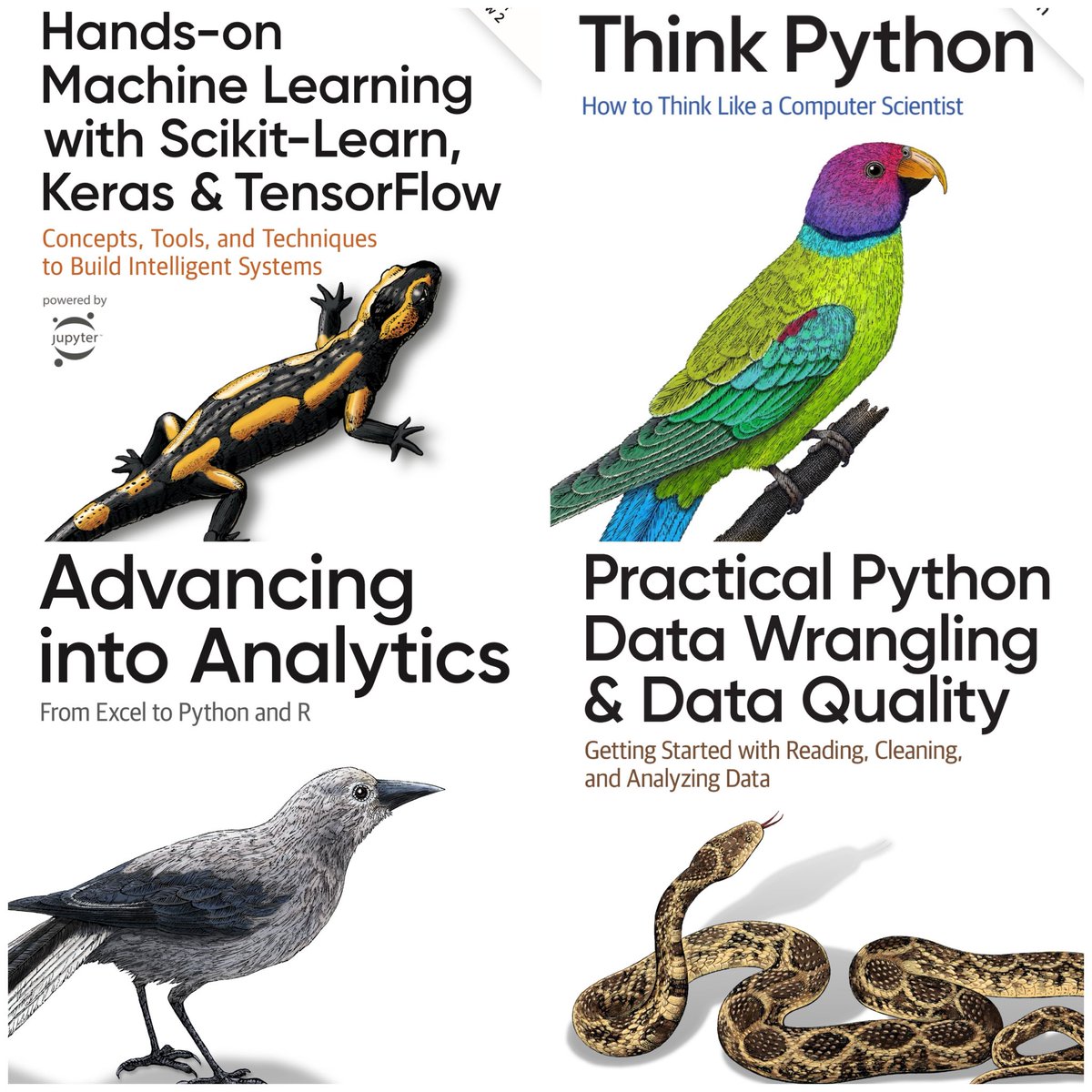 DatawithPooja's tweet image. If you want to grow from beginner to data professional, start with these 4 books — they’ll take you from coding basics to advanced analytics and machine learning:
Free for the next 24 hours.
Want them?
1. Follow me (so I can send them to you)
2. Like & Retweet
3. Comment “Data”…