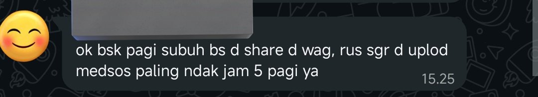 Meanwhile:

(Mengalahkan teori algoritma golden hour posting)🤣