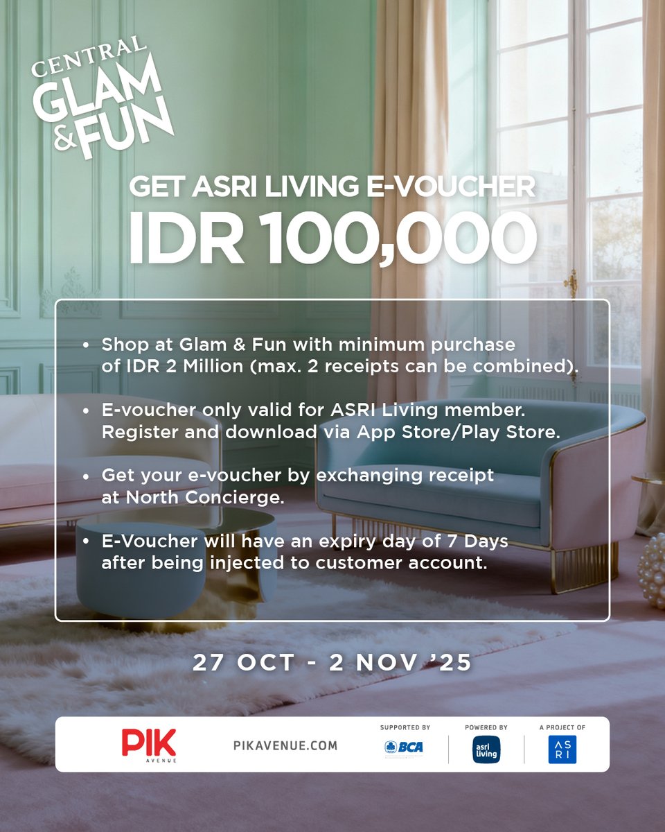 Step into the world of Glam &amp; Fun at PIK Avenue Main Atrium✨

Discover a curated selection of skincare, fragrances, and toys &amp; enjoy exclusive promotions and special offers, available only until 2 November 2025.

#CentralDepartmentStore #GlamAndFun #PIKAvenue