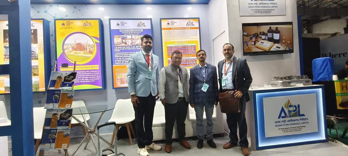 aplnamrup's tweet photo. APL showcases its products and future perspectives in methanol and formalin at Indian Marine Week 2025, from 27–31 Oct at the Bombay Exhibition Centre, Goregaon, Mumbai.

📍 Hall No. 3 | Booth No. 001
🔗 Explore innovation, sustainability &amp; growth with APL! https://t.co/jiXd1Ij8z1