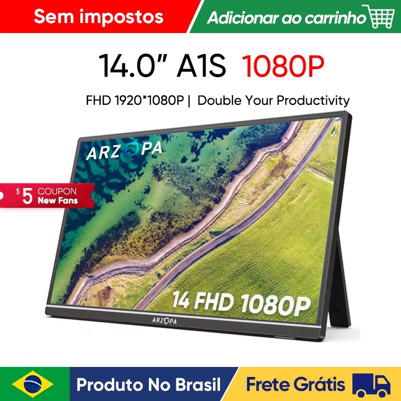 SuperOferta_Br's tweet image. 🖥️ Monitor Portátil ARZOPA 14” FHD 1080P — Tela IPS de alta qualidade, perfeita como segunda tela para Mac, laptop, PC, Switch, PS, Xbox e muito mais.⚡
💰 BRL 383.04 
🔗 s.click.aliexpress.com/e/_c3FBiLdz

#MonitorPortátil #ARZOPA #Setup #Produtividade #Gadgets #Promoção #OfertasAliExpress