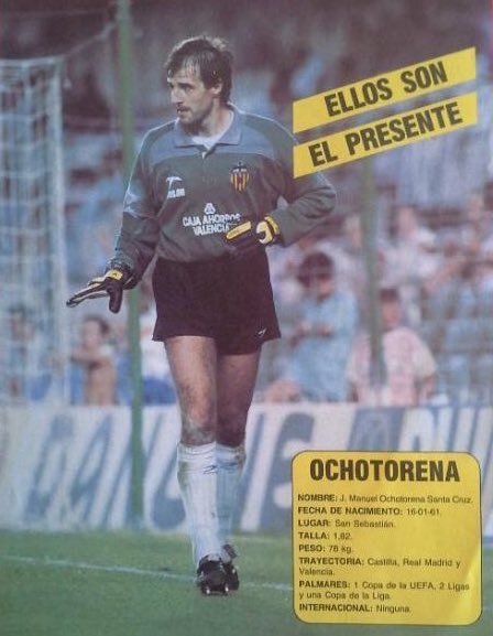 Con mucha tristeza hemos conocido el fallecimiento de José Manuel Ochotorena a los 64 años de edad. Portero el Valencia CF entre 1988 y 1992, fue subcampeón de Liga y ganó el Zamora en 1989. Fue entrenador de porteros del VCF entre 1998 y 2004, y desde 2007 hasta hoy. DEP 🦇