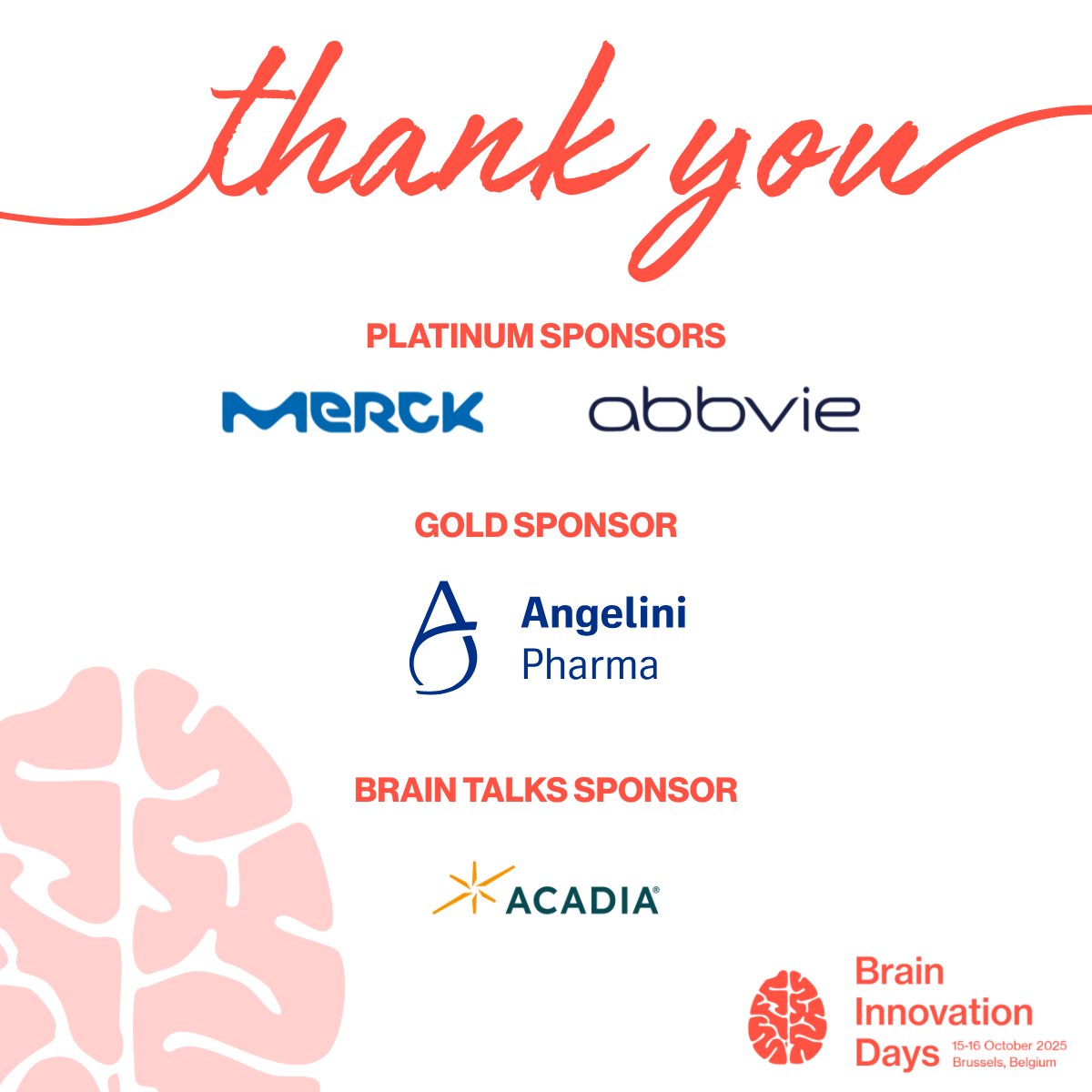 BrainDays's tweet image. A big thank you to our incredible sponsors for making #BIDays such an incredible success!🧠

These partnerships enabled us to create a platform where #innovation meets #impact—uniting the brain health community around solutions that transform lives.

🔍 braininnovationdays.eu/2025-sponsors-…