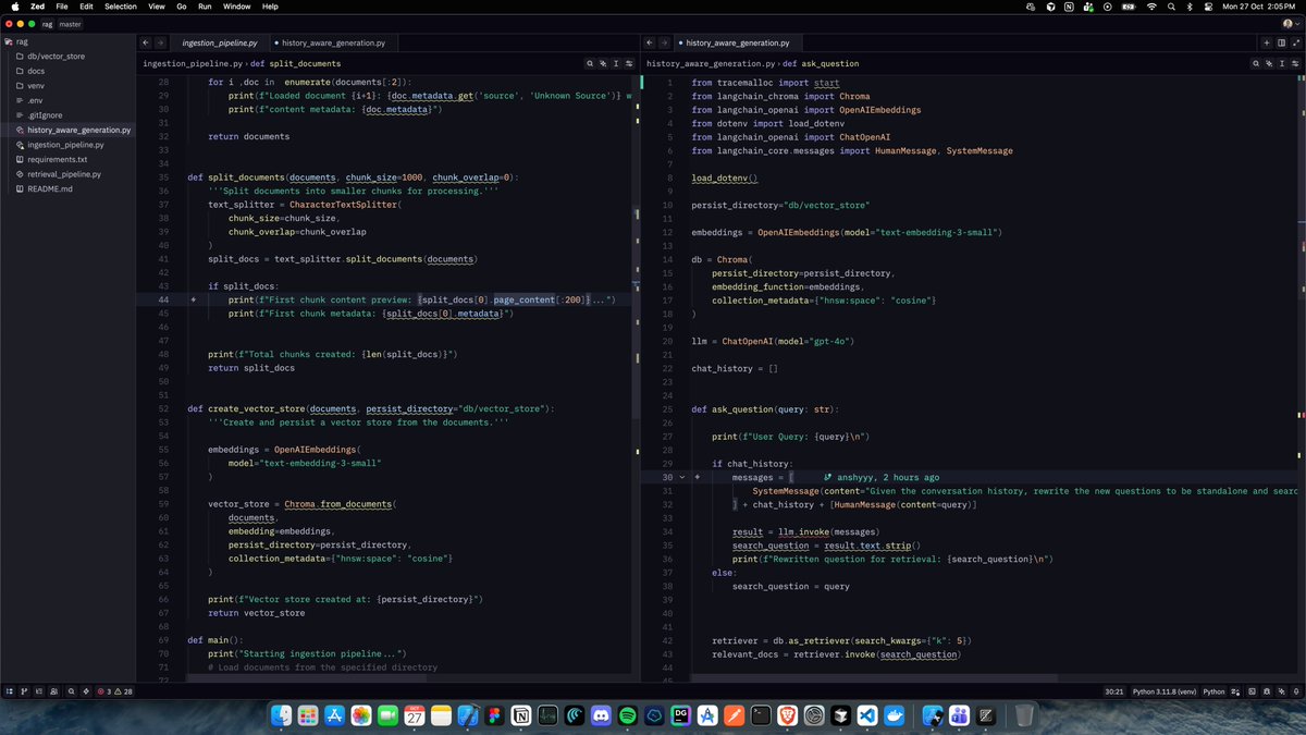 Yo, I wrote a multimodal RAG where you can upload any document, be it 1000-page PDFs or EPUBs. It creates a memory of you as a user and suggests some follow-up questions.