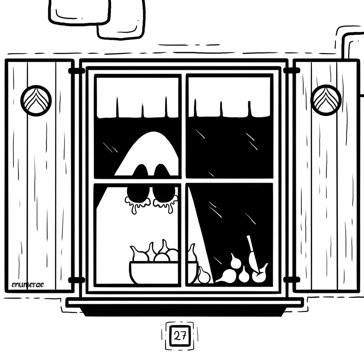 enumerae_'s tweet photo. INKTOBER | Day 27 | Onion 

#inktober2025 #inktober #onion https://t.co/t1VBREBZqO