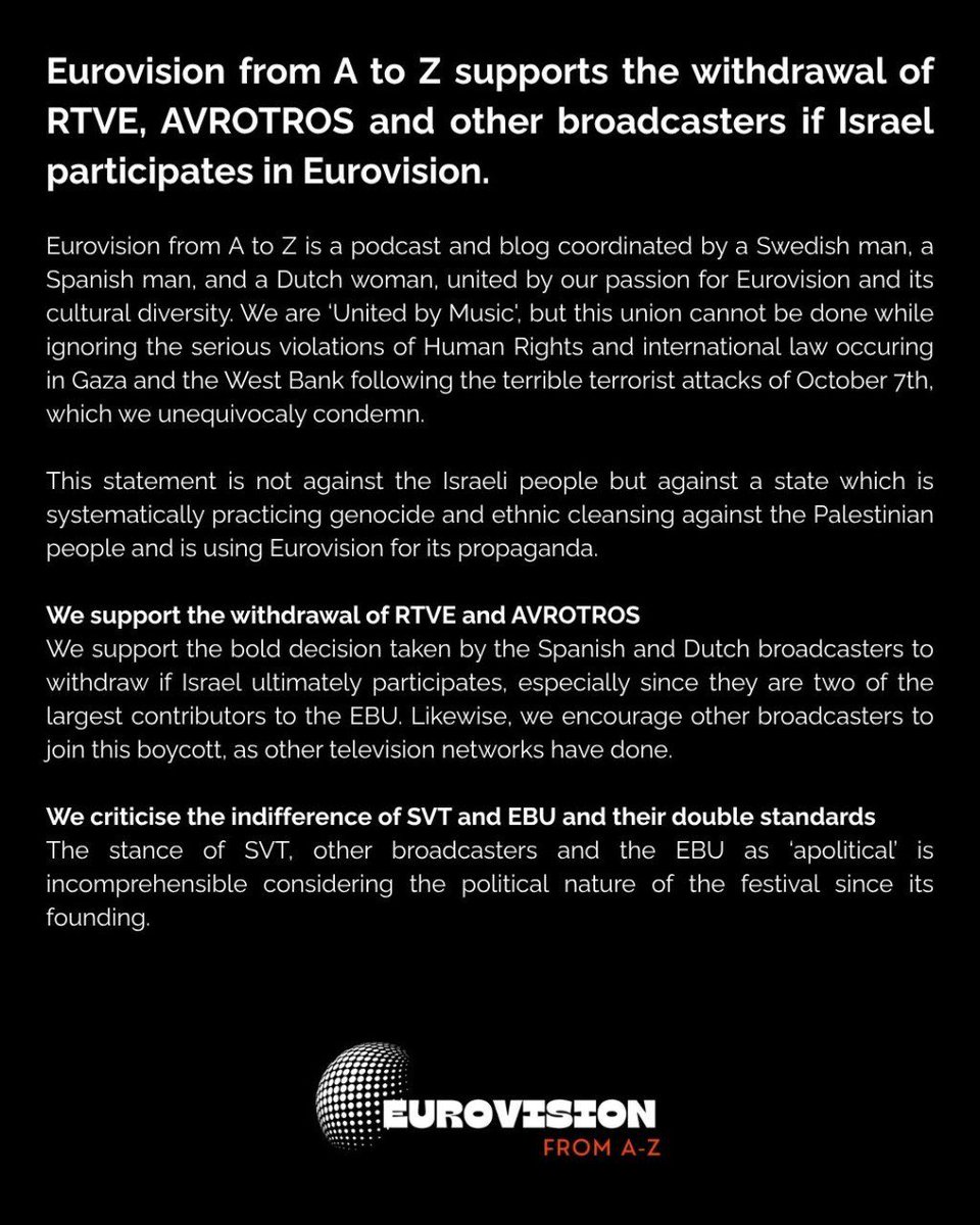 Eurovision from A-Z tweet media