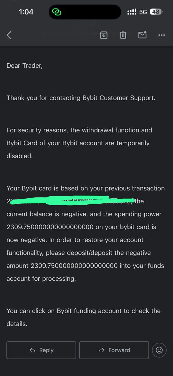 Today, I received an email from <a href="/Bybit_Official/">Bybit</a> regarding my recent Bybit card purchase, but I’m unsure about what’s happening. Could you please help review my case? <a href="/benbybit/">Ben Zhou</a> 

My case ID is #22413865.