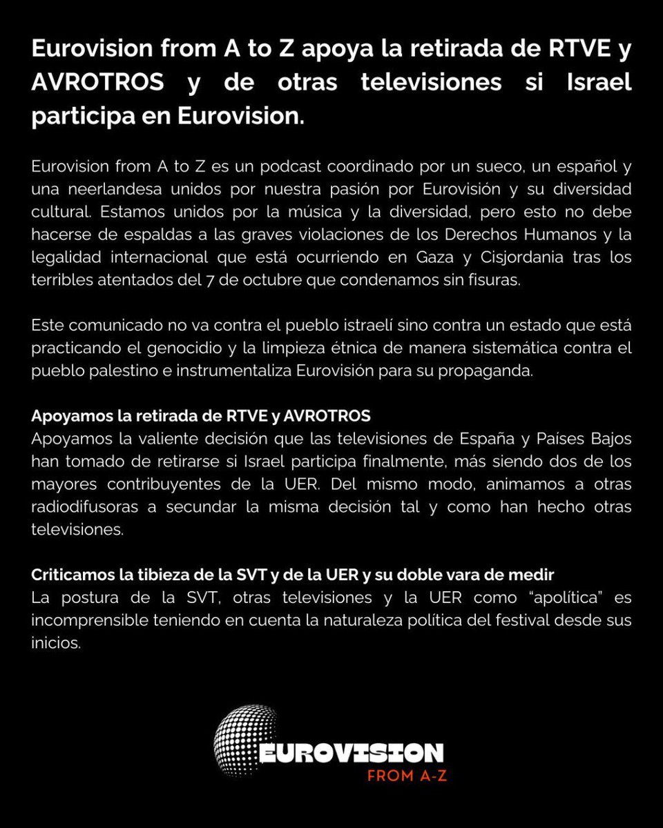 Eurovision from A-Z tweet media