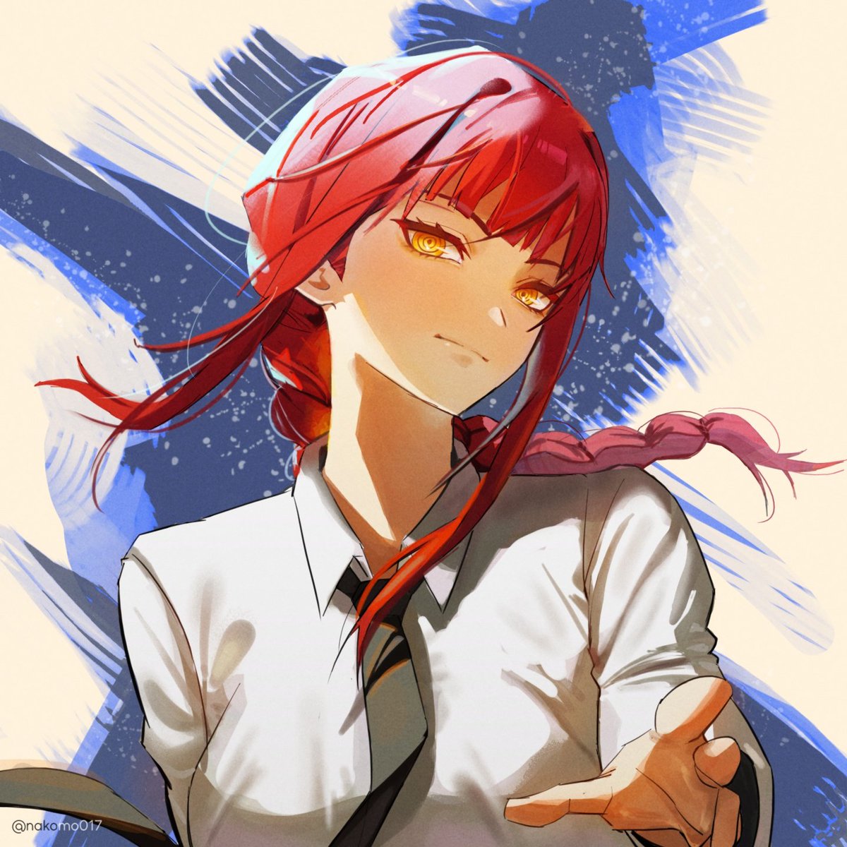 nakomo017's tweet image. Makima fanart 
#chainsawman #makima #artmoots