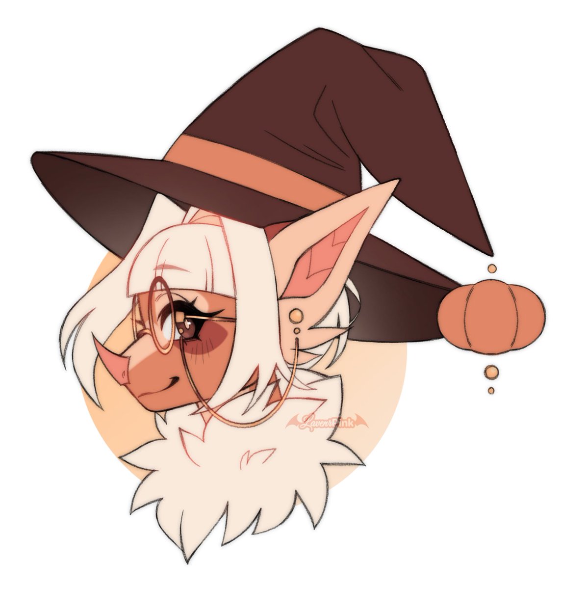 Finished colored sketch comm for <a href="/frog50Animation/">Frog50 Animation: Halloween YCH in 📌</a> 
Love drawing adoprables ive made~