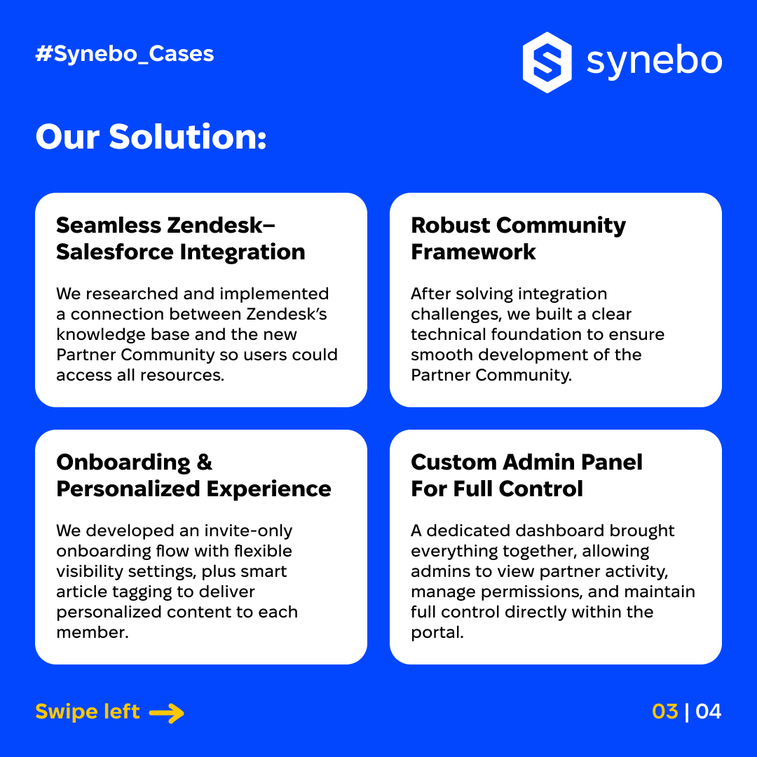synebo's tweet photo. 🤝 When partner data grows faster than your system, chaos follows.

#Synebo helped AppsFlyer fix it with a #Salesforce Partner Community – one hub for knowledge, access &amp; collaboration. See results:  https://t.co/Dc0rYRI6Tv

#ExperienceCloud #PartnerCommunity https://t.co/9onCmLf0Ay