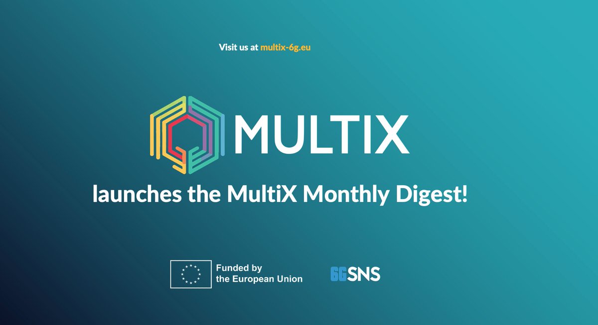 MultiX6GProject's tweet image. No more inbox flood! 🌊 
We&apos;re excited to launch the internal MultiX Monthly Digest for our consortium. 💡

It&apos;s a curated list of key news, events (especially #SNSJU), and opportunities—all to keep our team organized and focused on breakthrough multi-sensor #6G research. 🚀
