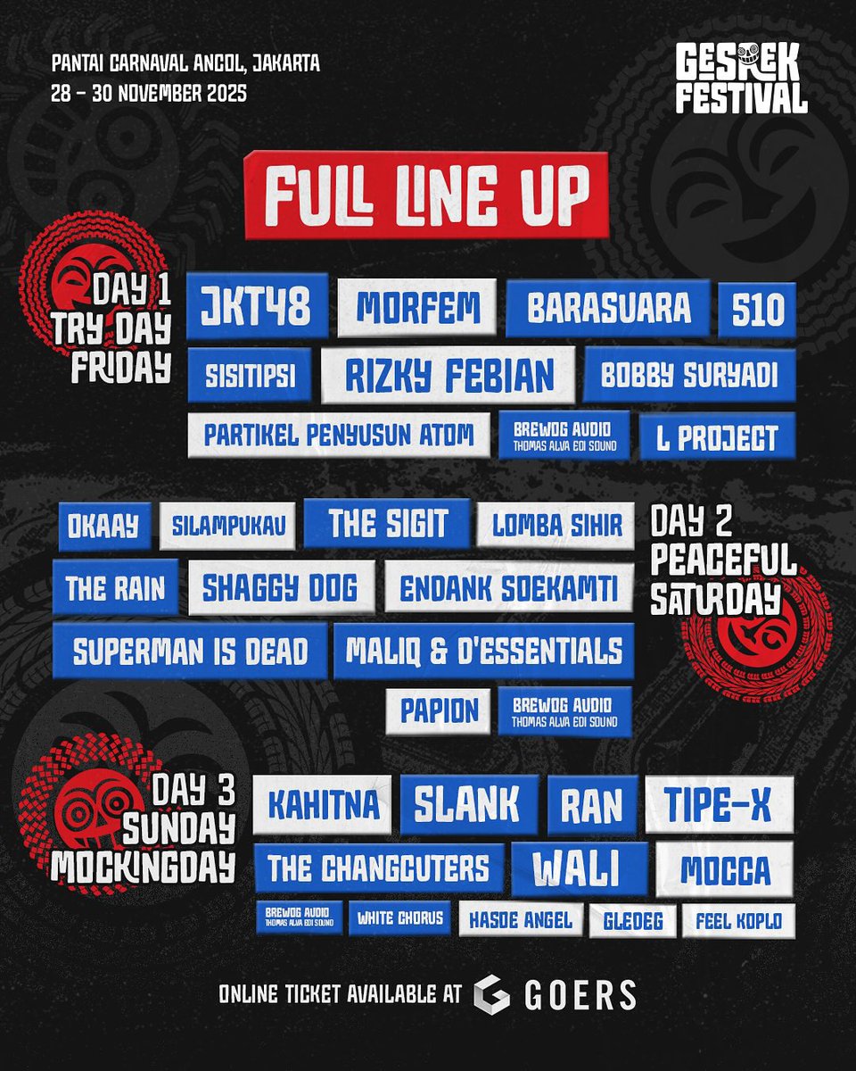 OhMyjans's tweet photo. Beli di gue murah nih, underweb no tiou tipu,

Dayli 115k inc tiket festival,masuk ancol dan pajak. 
3 day pass 265k inc tiket festival,masuk ancol dan pajak https://t.co/HBiXsLiaBa
