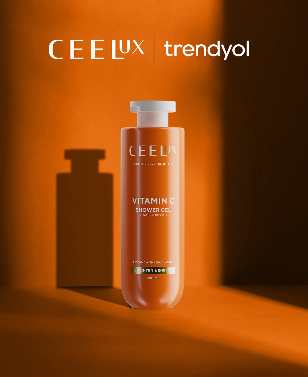 ✨ CEELUX Vitamin C Duş Jeli
Her güne tazelenmiş bir başlangıç 🌞
Cildin enerjiye, parlaklığa ve canlılığa ihtiyaç duyduğu her an için geliştirildi.

Formülündeki Vitamin C, Askorbik Asit ve Niacinamide, cildi arındırırken ışıltısını geri kazandırmaya yardımcı olur.

🧴 Hafif