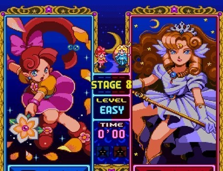 b_wings1234's tweet image. 名作パズルゲーム「パネルでポン」30周年!
キャラが可愛い女の子ばかりで任天堂としては少し異質だった。
もともと仮の絵だったのを「どうせその内ヒゲのオヤジかヨッシーに代わるからそれまで好きなの描いていいよ」とデザイナーさんに任せたのがそのまま採用されたという話が好き。
#レトロゲーム