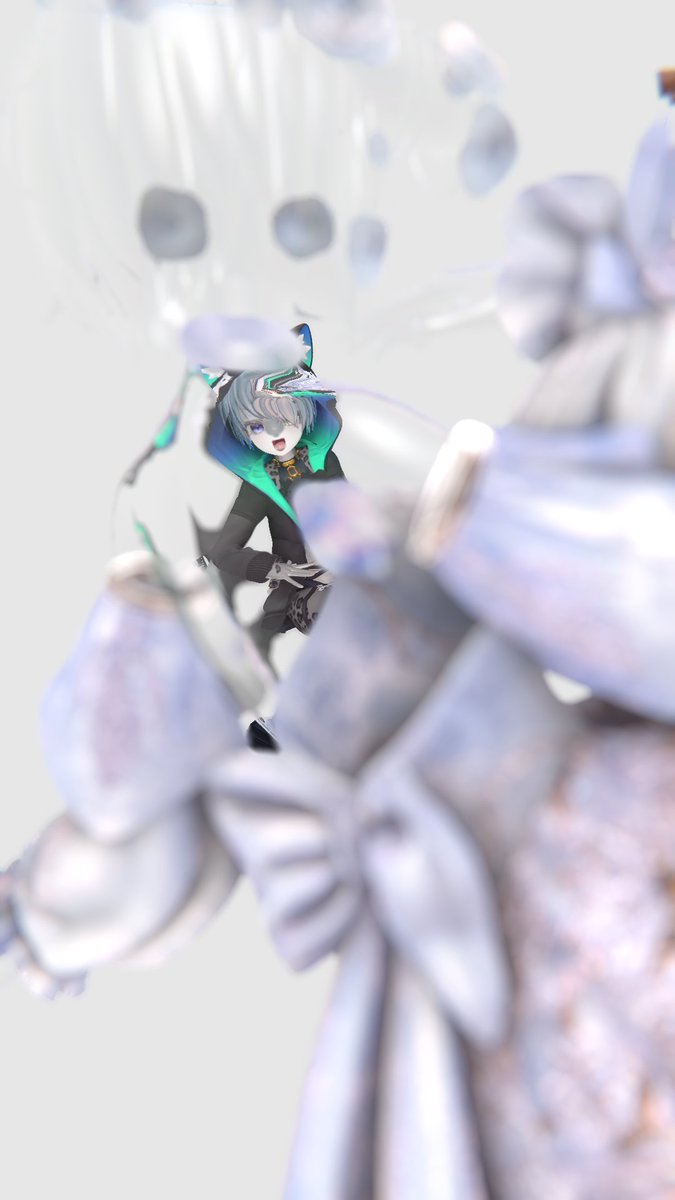 体越しにフレンドを撮るなど。