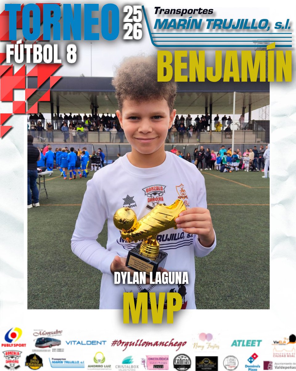 CDQuijote's tweet image. PREMIOS - I TORNEO TTES MARÍN TRUJILLO 

#cdvivelaquijote #orgullomanchego