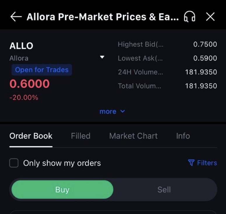 MLdupont's tweet image. Are yall ready for @AlloraNetwork 
We are so ready and it would be worth the wait 
Pre market live of MEXC 
Drop a gML for me