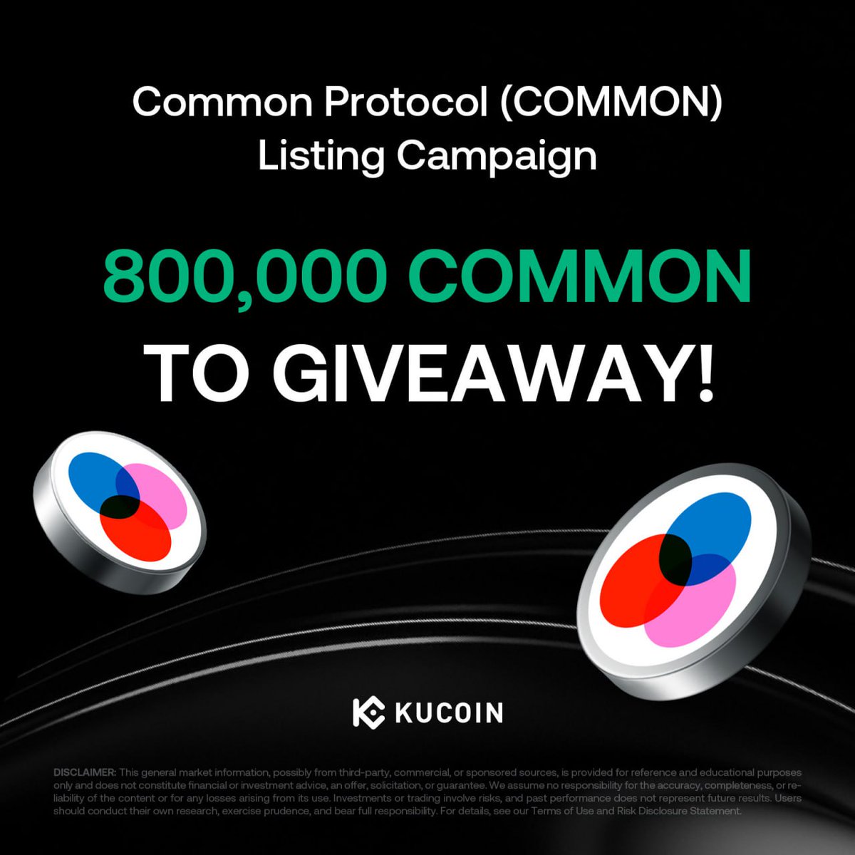 🎉<a href="/commondotxyz/">Common</a> is bringing double rewards to #KuCoin!
 
🔹Activity 1: COMMON GemSlot Carnival – Share 640,000 COMMON
🔹Activity 2: KuCoin Affiliates Exclusive – Share 160,000 COMMON
 
Don’t miss your chance to earn more as $COMMON goes live on #KuCoinSpotMarket!!