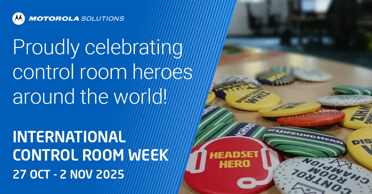 MotSolsEMEA's tweet image. 🚨 International Control Room Week is ON! 🚨This week we honour our global control room teams. #MotorolaSolutions thanks you for being the vital link in every emergency response. Show your appreciation for a control room hero (or team) today! #ICRW #ControlRoomWeek #PublicSafety
