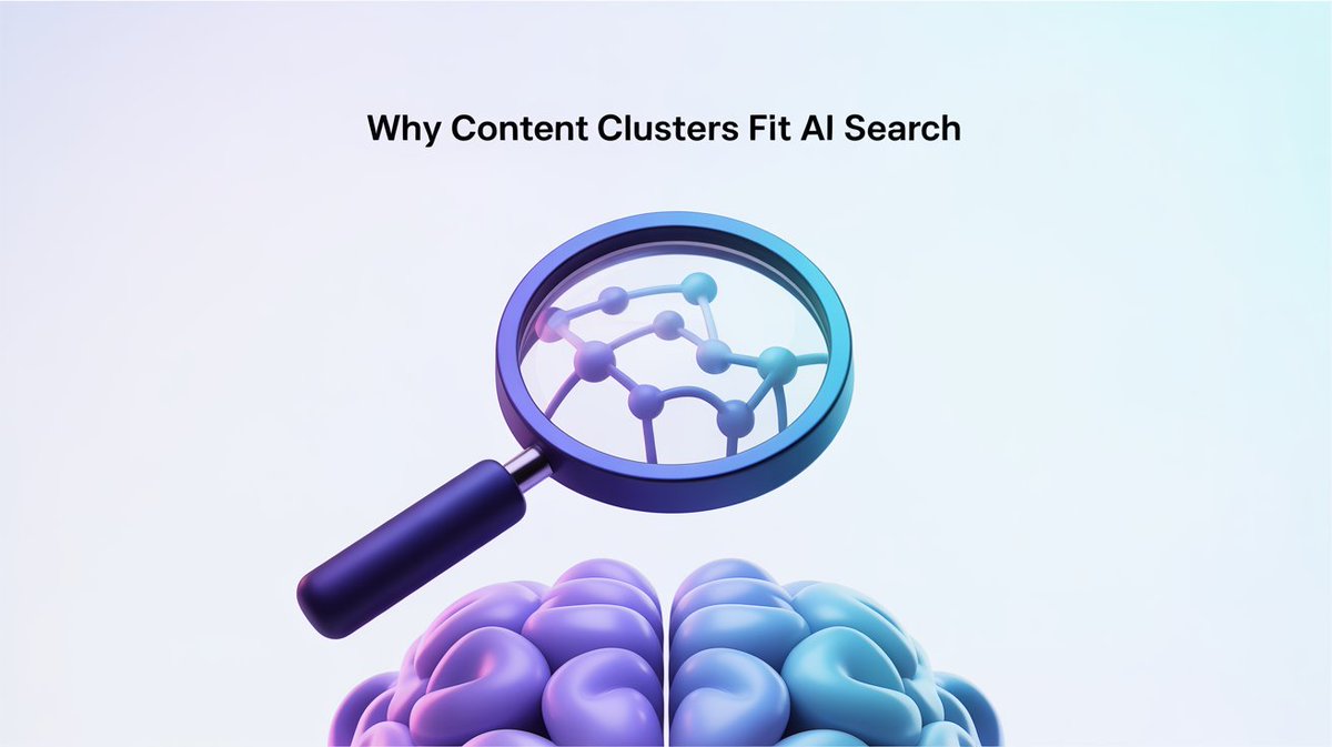 AI platforms favour sites that show structure and depth. Is your content ready? 
Find out here 👉 
ow.ly/nTZ550Xevab
#TopicClusters #DigitalMarketing #AISearch