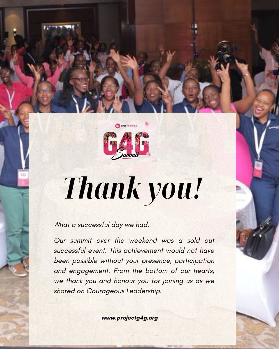 A very big thank you to everyone who made it to our #G4GSummit2025

Our hearts are filled with gratitude towards all who contributed to the success of this event. Thank you. 🙏🏽 

#Embracingchange #LeadingwithCourage